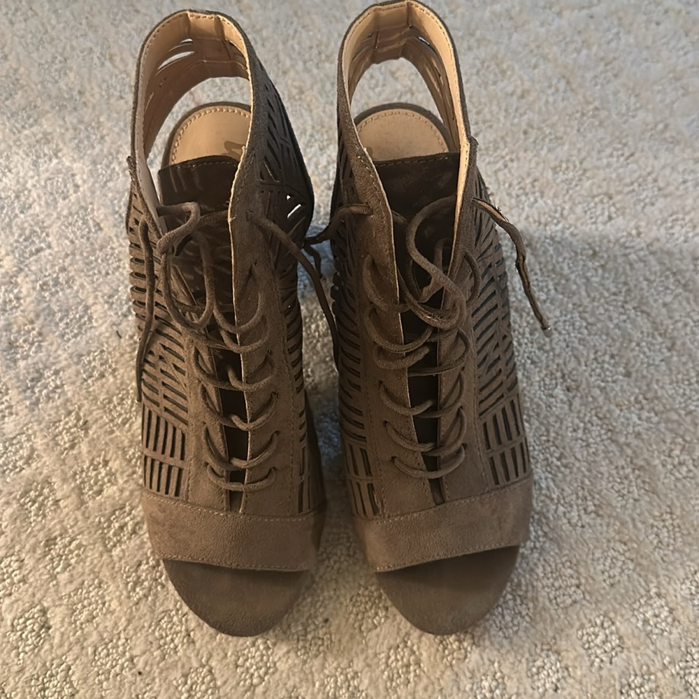 SAM EDELMAN Olive green heels - Picture 2 of 4